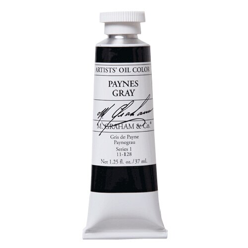 M. Graham & Co., Artists', Oil Paint, 1.25oz, Paynes Gray